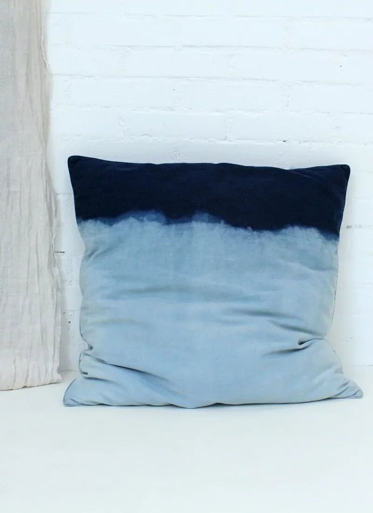 Fabric cushions - Coussin Denim Dip Dye - 60x30cmfren - BAAN