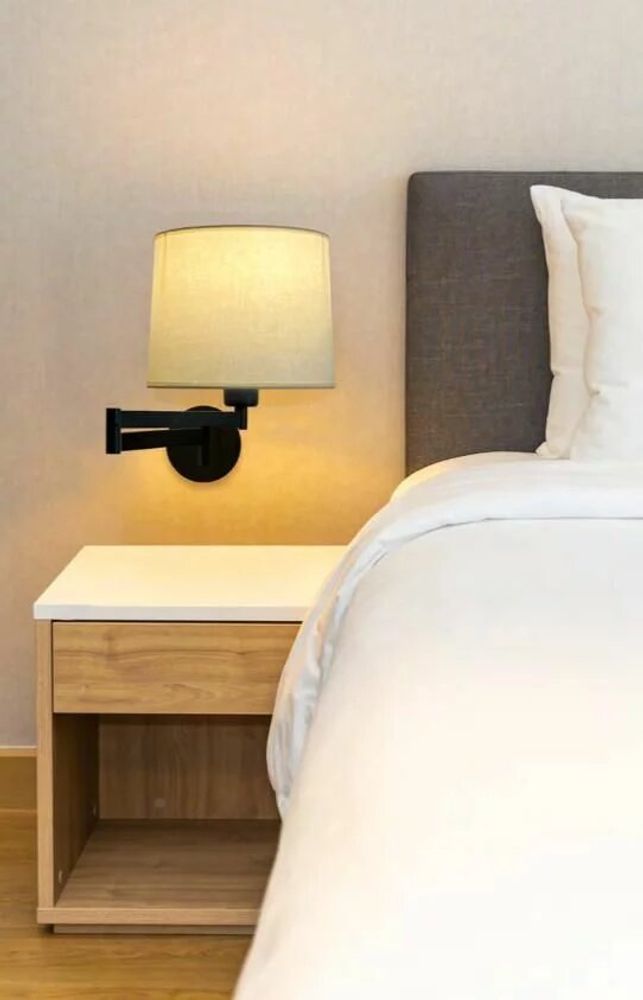 Wall lamps - ATLANTA wall lamp with black or nickel structure - LUXCAMBRA