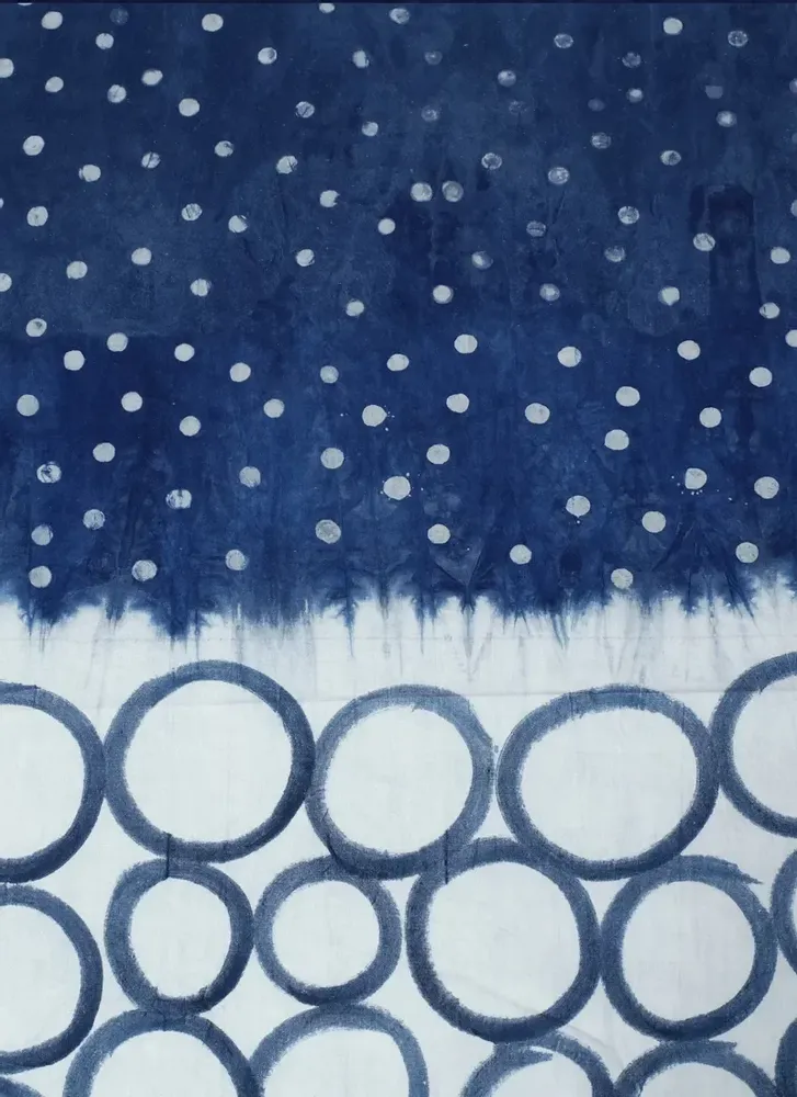Coussins textile - Couvre lit indigo N°1 - BAAN