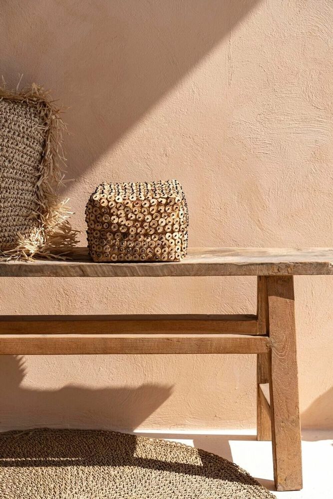 Paniers à linge - Le panier en coque de noix de coco - Naturel - L - BAZAR BIZAR LIVING
