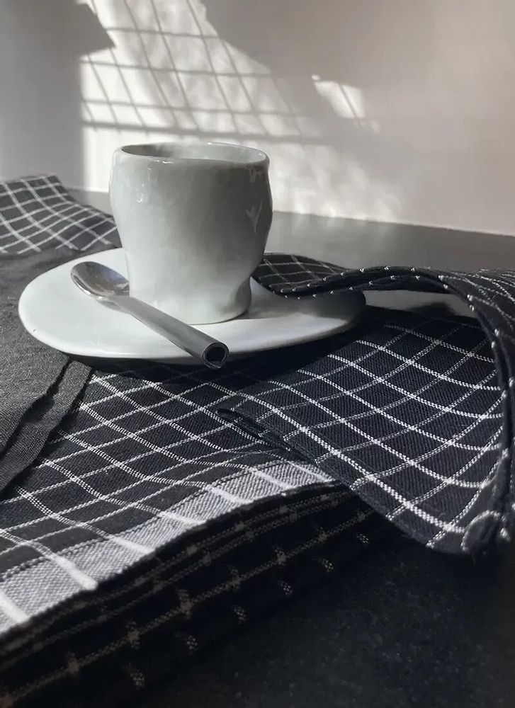 Table cloths - Ensemble nappe et serviettes en linfren - BAAN