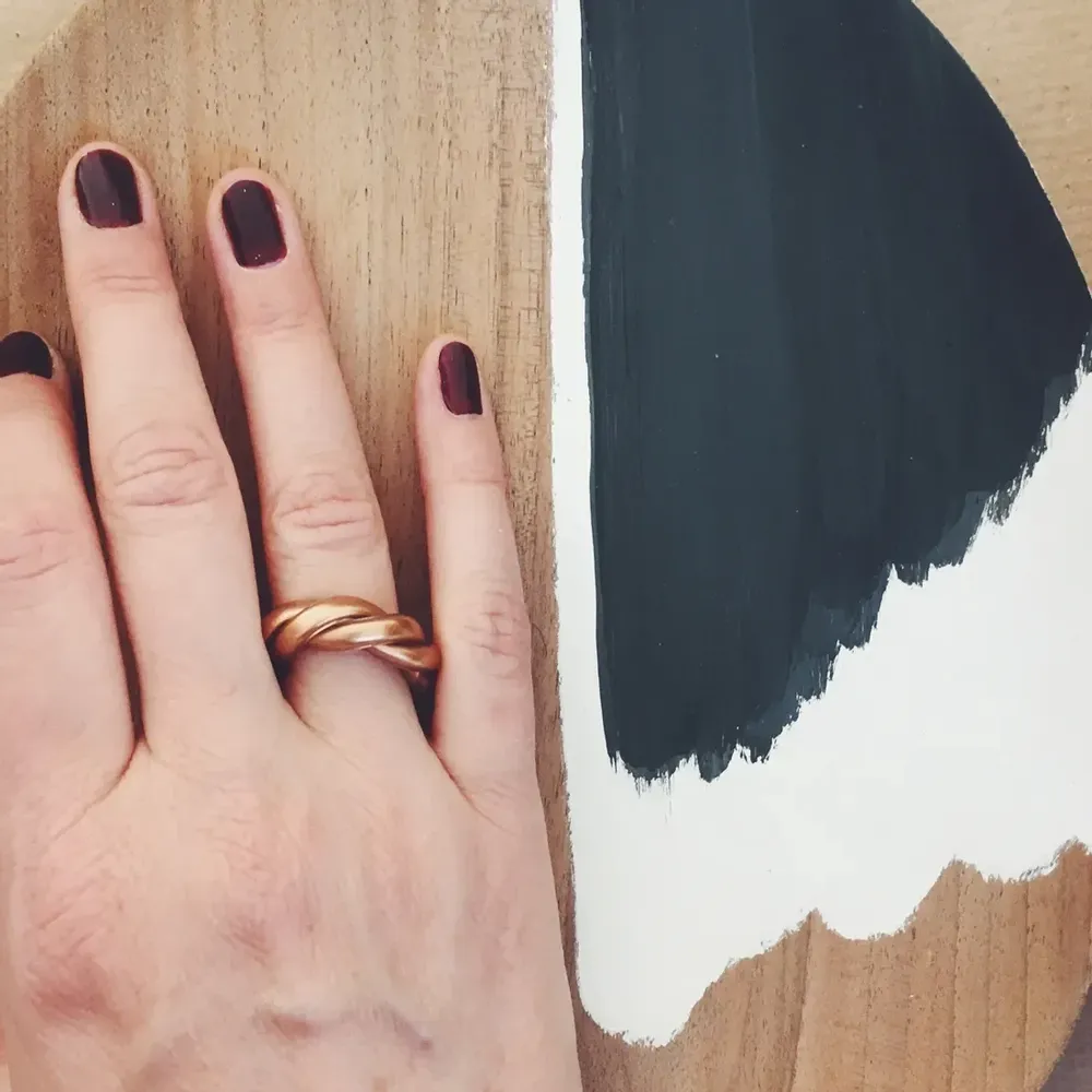 Bijoux - - Bague Cuivre torsadée fine - L - BAAN