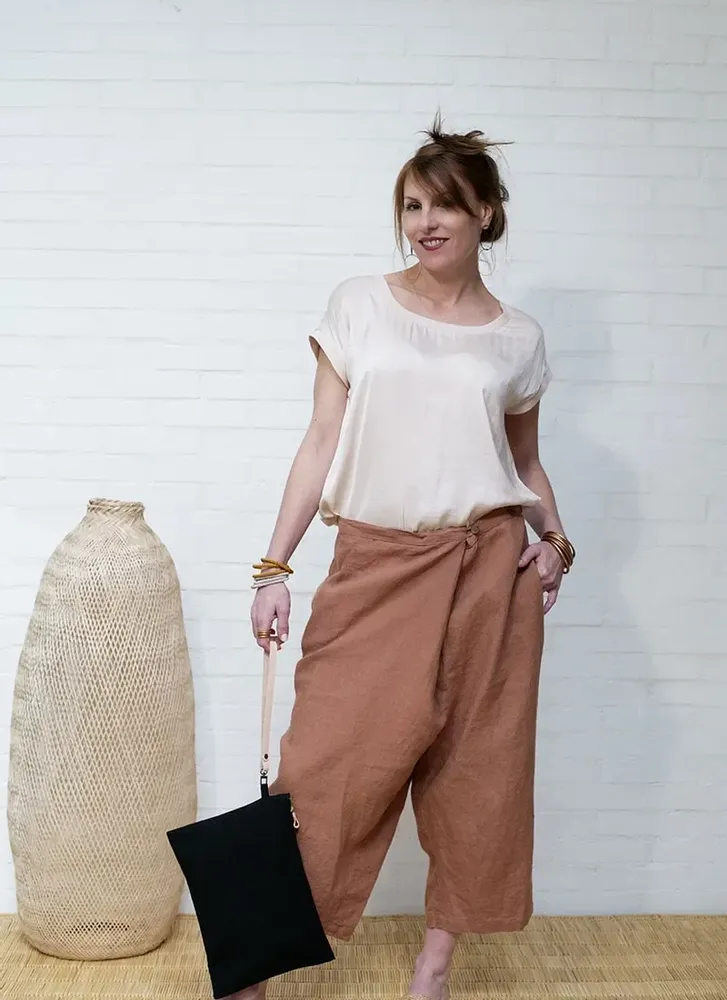 Prêt-à-porter - Pantalon de pêcheur - Brique - BAAN