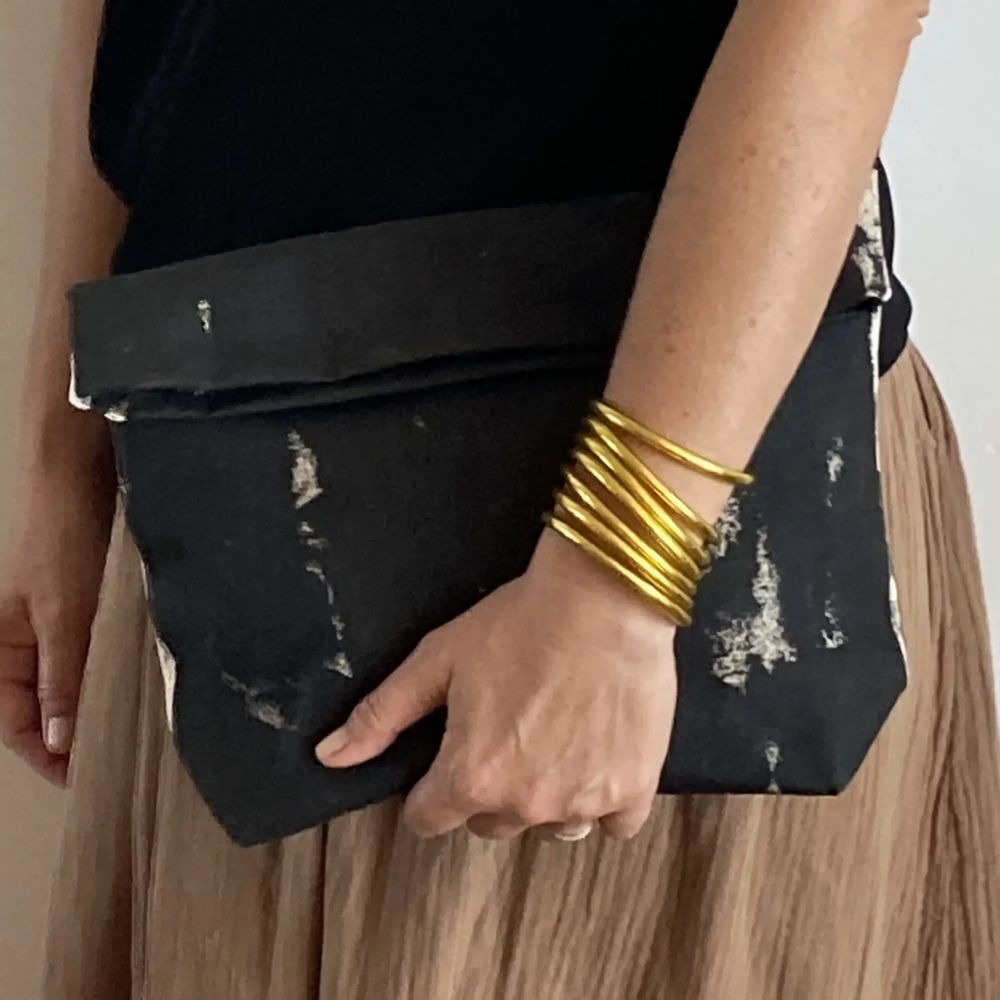 Pochettes - Pochette peinte NOA noire - BAAN