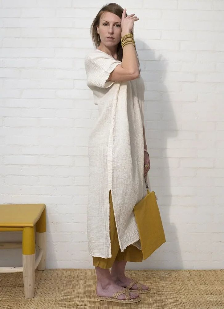 Prêt-à-porter - Robe double gaze coton - BAAN