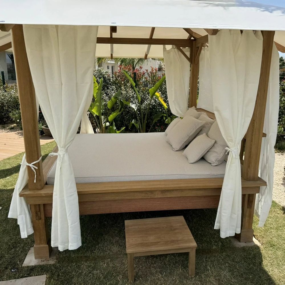 Gazébos, belvédères et pavillons de jardin - THUNDERBIRD - Gazebo, daybed, lit de jardin, espace détente, ombrage - HONEYMOON