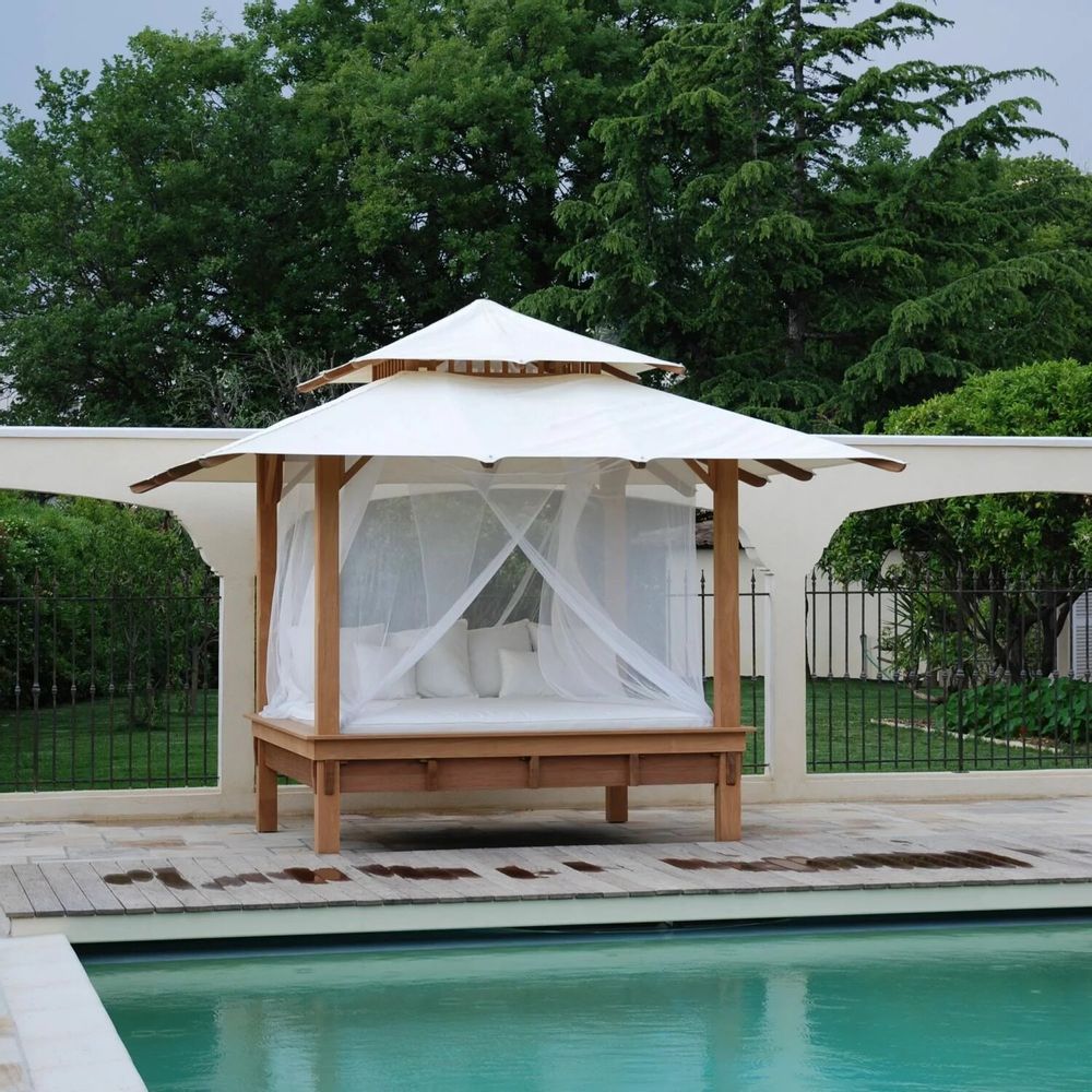 Gazébos, belvédères et pavillons de jardin - THUNDERBIRD - Gazebo, daybed, lit de jardin, espace détente, ombrage - HONEYMOON