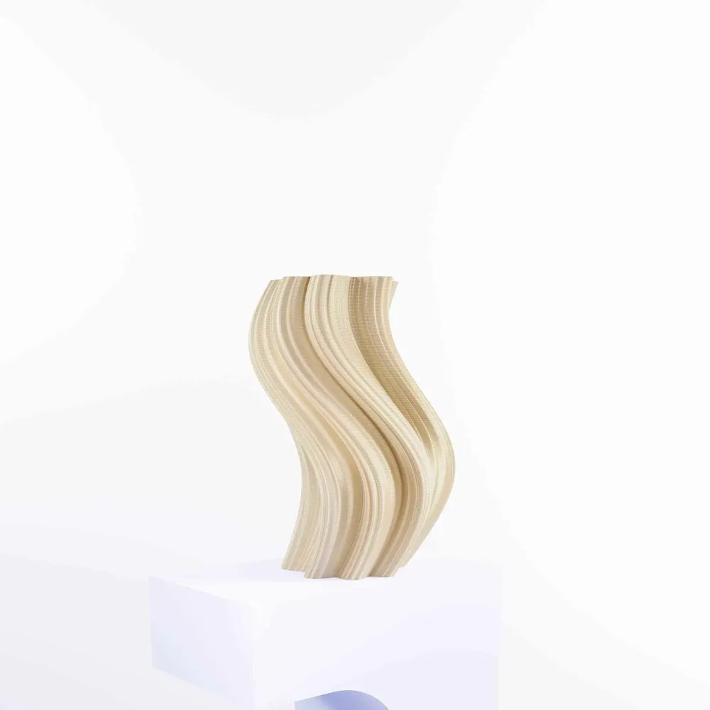 Office design and planning - Vase "Heat Wave" - AURA 3D