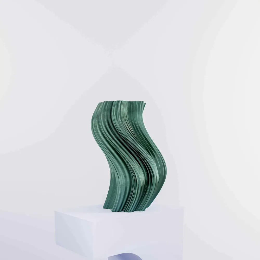 Office design and planning - Vase "Heat Wave" - AURA 3D