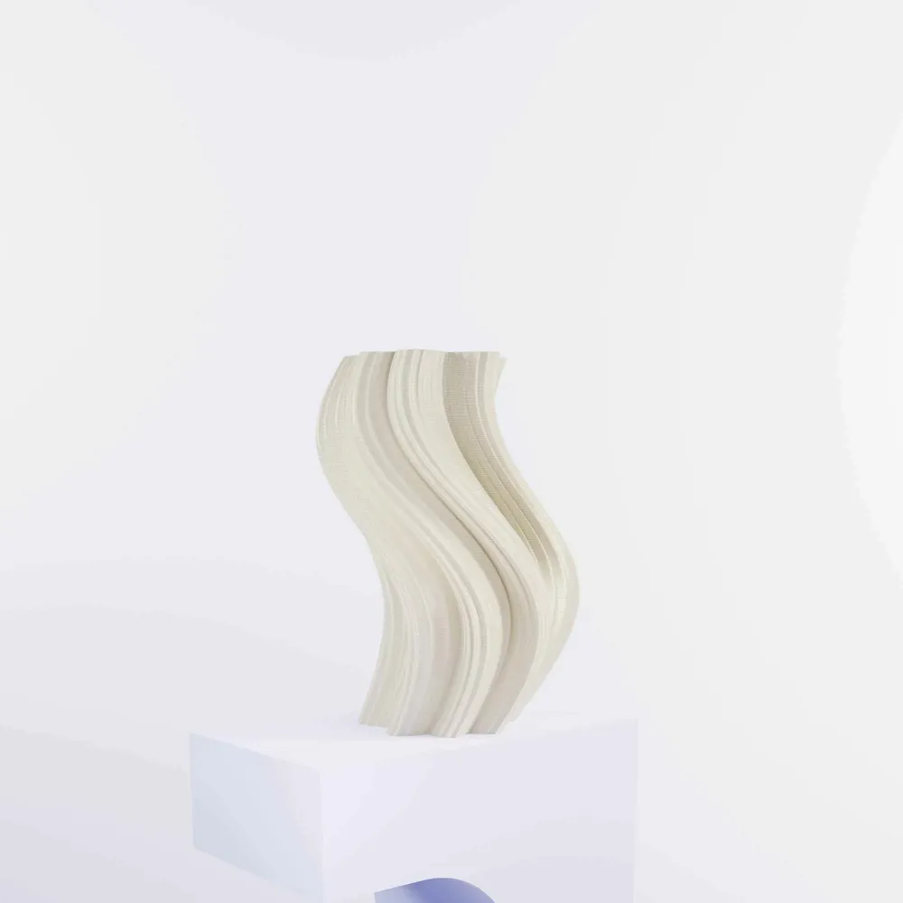 Office design and planning - Vase "Heat Wave" - AURA 3D