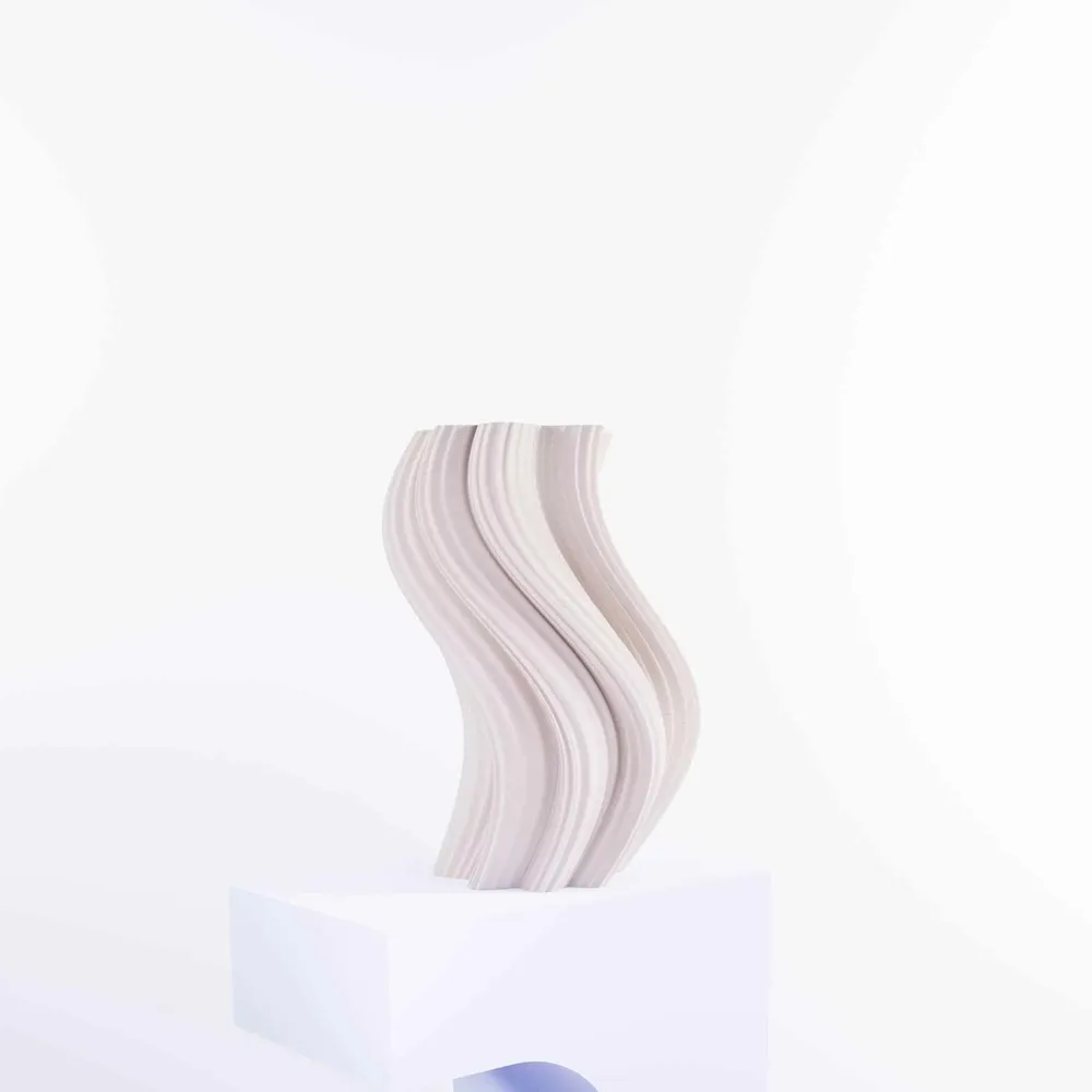 Office design and planning - Vase "Heat Wave" - AURA 3D