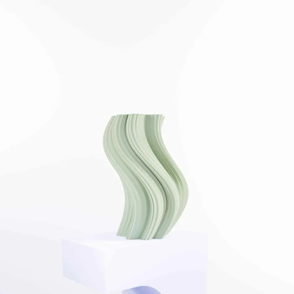 Office design and planning - Vase "Heat Wave" - AURA 3D