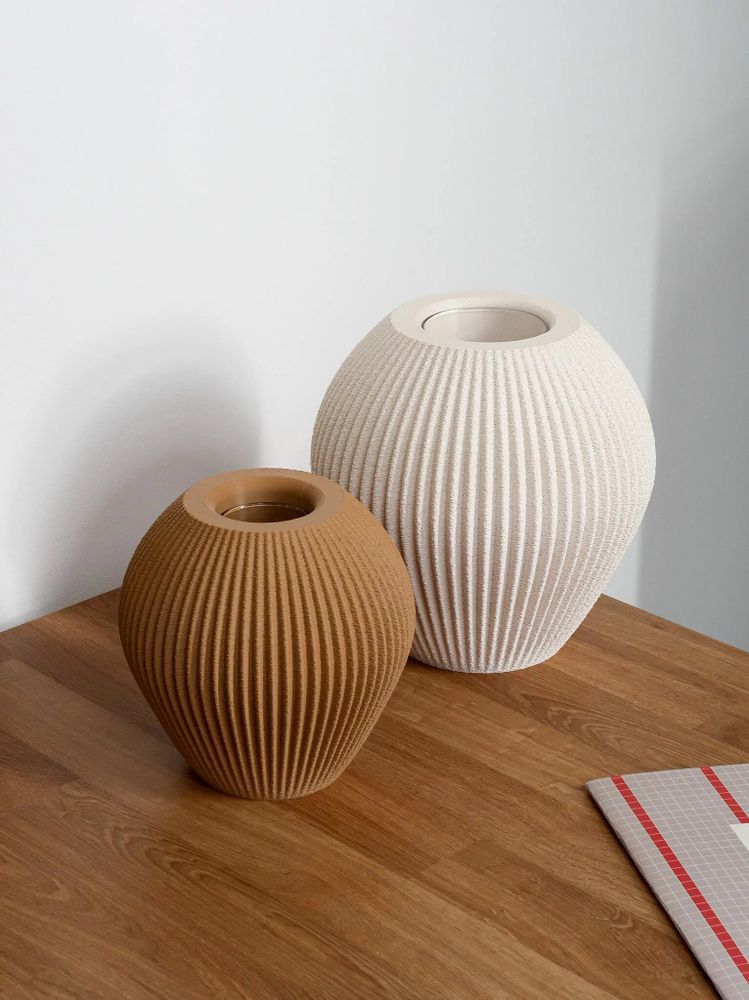 Vases - VASE TEXTURÉ - DONA 17 cm - MENDELEK STUDIO
