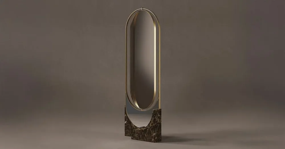 Mirrors - Hidden Floor Mirror - PORUS STUDIO