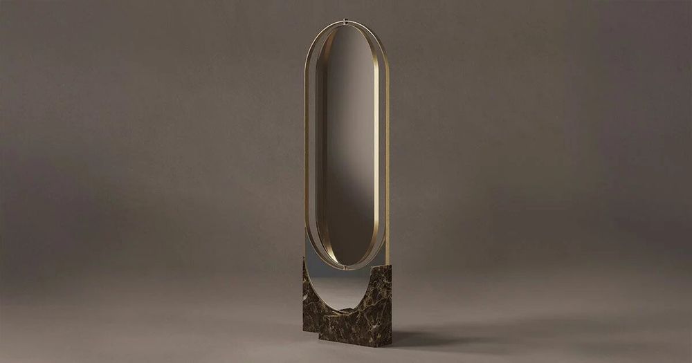 Mirrors - Hidden Floor Mirror Handmade in Portugal By Porus Studio - PORUS STUDIO