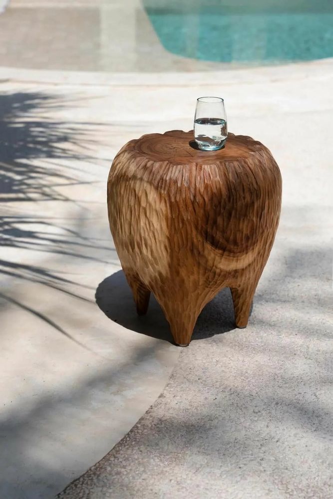 Tabourets - Tabouret Maldives - Naturel - BAZAR BIZAR LIVING