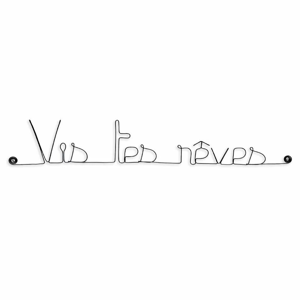 Children's decorative items - "Live your dreams” wire wall decoration - to be pinned - BIJOUX DE MUR