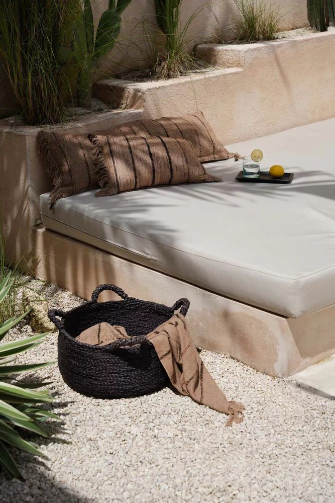 Laundry baskets - Les Quatre Mains Baskets - Black - S - BAZAR BIZAR LIVING