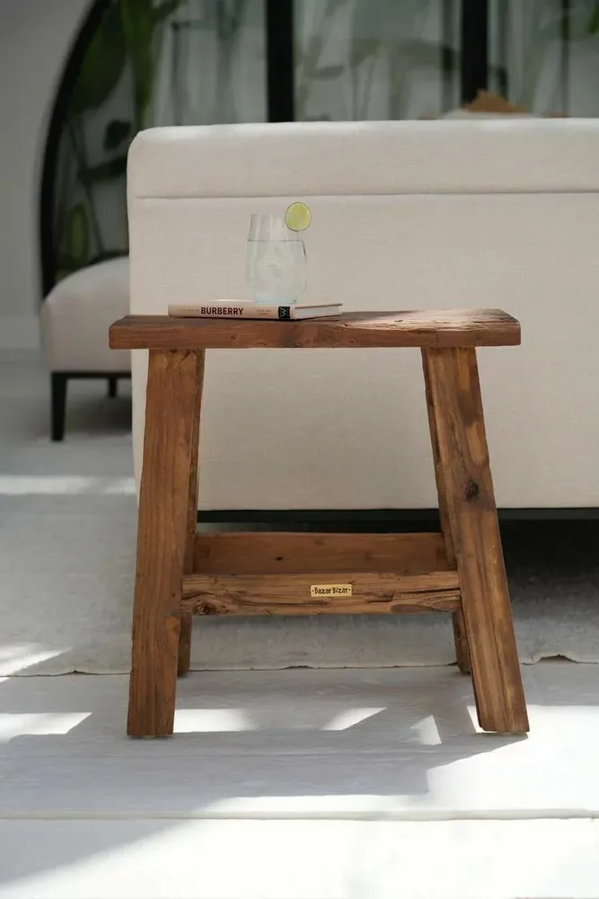 Tabourets - Tabouret rustique The Fab - Naturel - BAZAR BIZAR LIVING