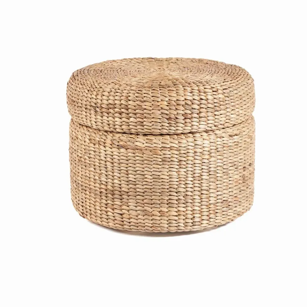 Poufs - Pouf de rangement The Circle, naturel - BAZAR BIZAR LIVING