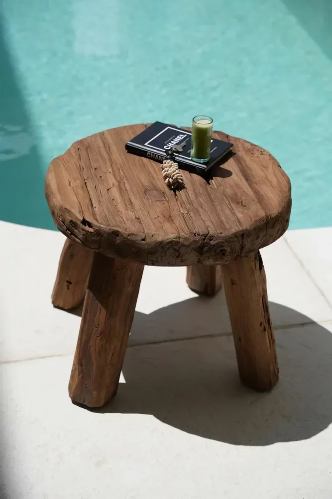 Other tables - The Marabunta Rustic Side Table - Natural - BAZAR BIZAR LIVING