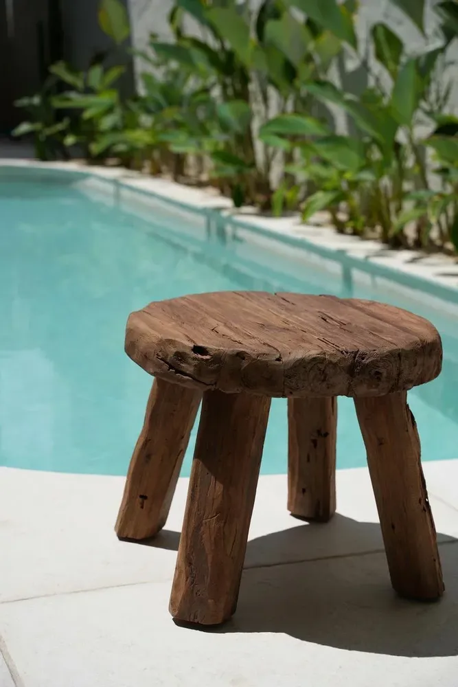 Other tables - The Marabunta Rustic Side Table - Natural - BAZAR BIZAR LIVING