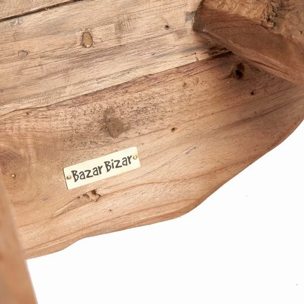 Other tables - The Marabunta Rustic Side Table - Natural - BAZAR BIZAR LIVING