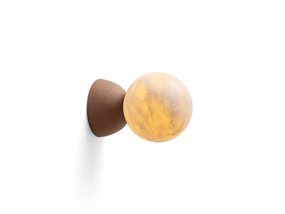 Wall lamps - ABISAL wall lamp with ceramic or colored glazed base - LUXCAMBRA