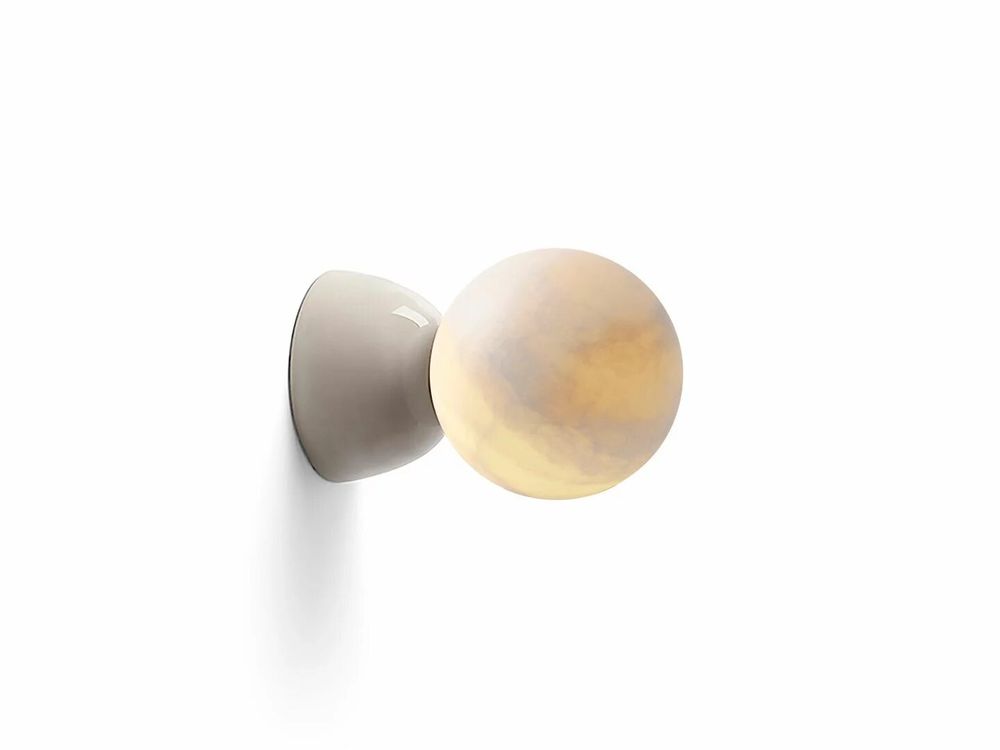 Wall lamps - ABISAL wall lamp with ceramic or colored glazed base - LUXCAMBRA