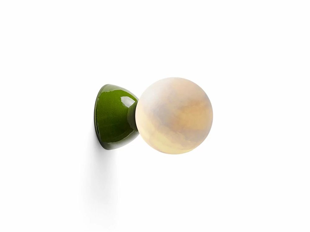 Wall lamps - ABISAL wall lamp with ceramic or colored glazed base - LUXCAMBRA