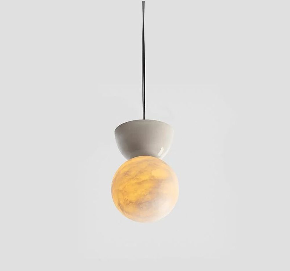 Suspensions - ABISAL suspension avec base en céramique ou émaillée de couleurs - LUXCAMBRA
