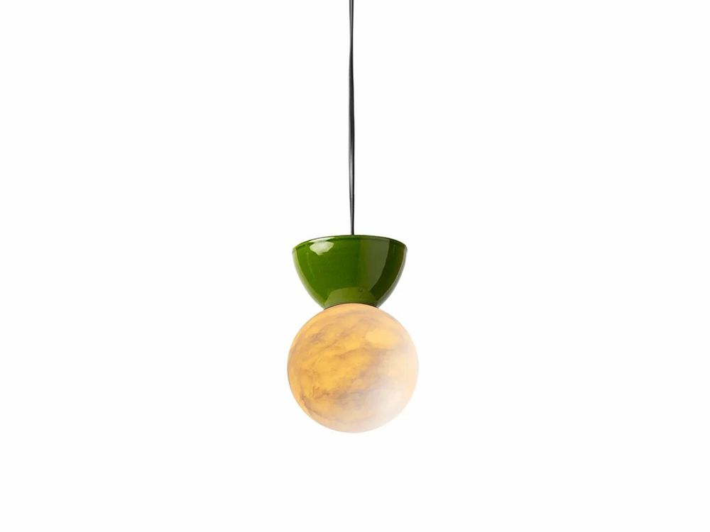 Suspensions - ABISAL suspension avec base en céramique ou émaillée de couleurs - LUXCAMBRA