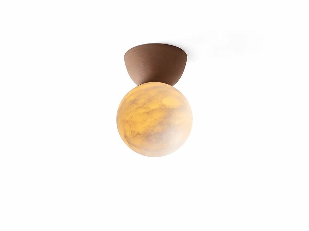 Plafonniers - ABISAL plafonnier avec base en céramique ou émaillée de couleurs - LUXCAMBRA
