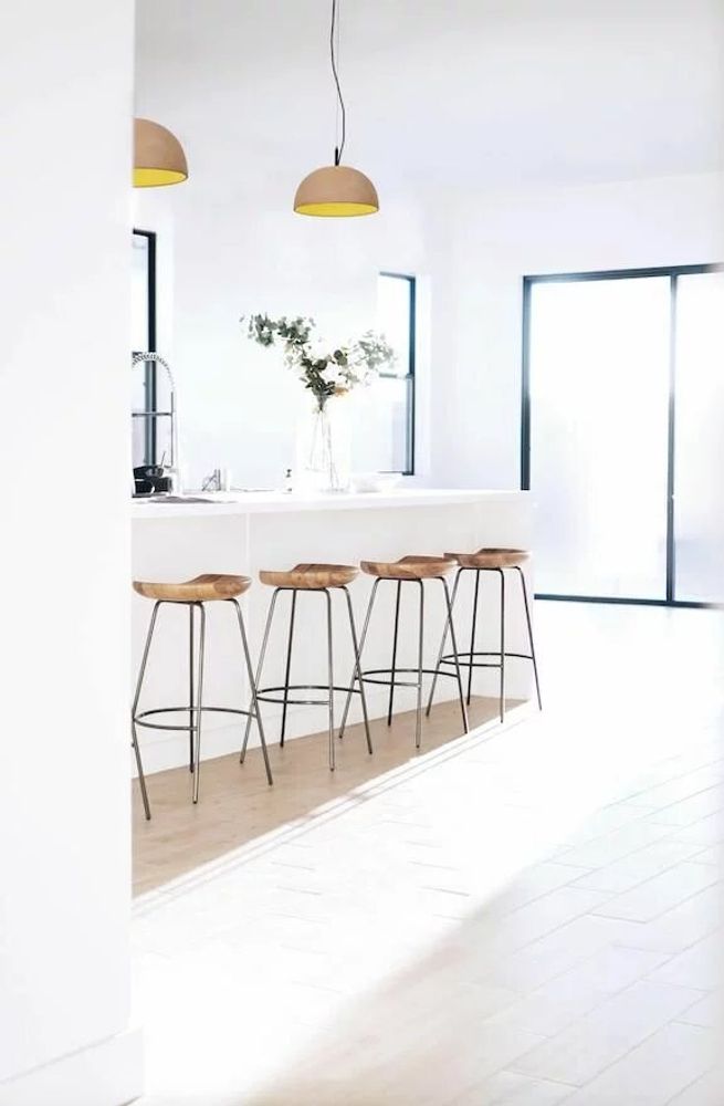 Suspensions - ABSIS suspension avec abat-jour en terracotta ou blanc verni - LUXCAMBRA