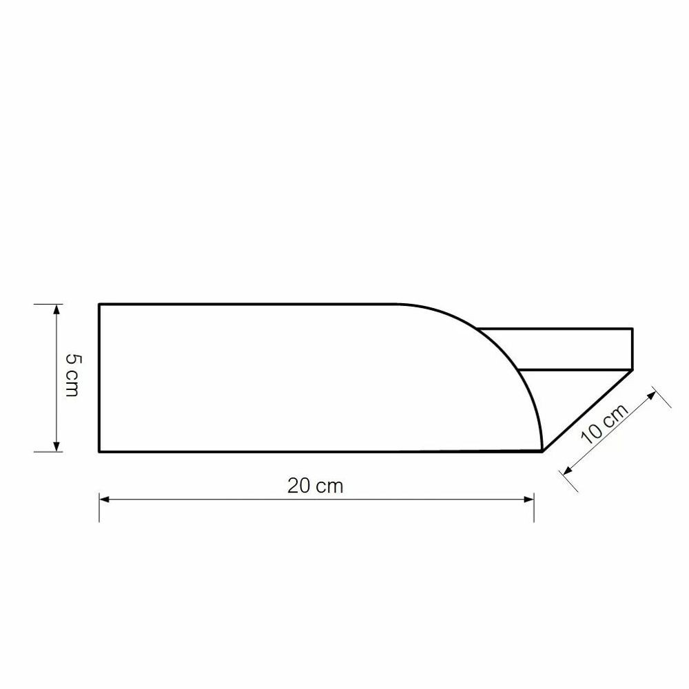 Shelves - Small wall shelf, grey BAUHAUS - NAMUOS