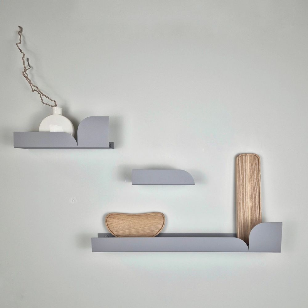 Shelves - Small wall shelf, grey BAUHAUS - NAMUOS