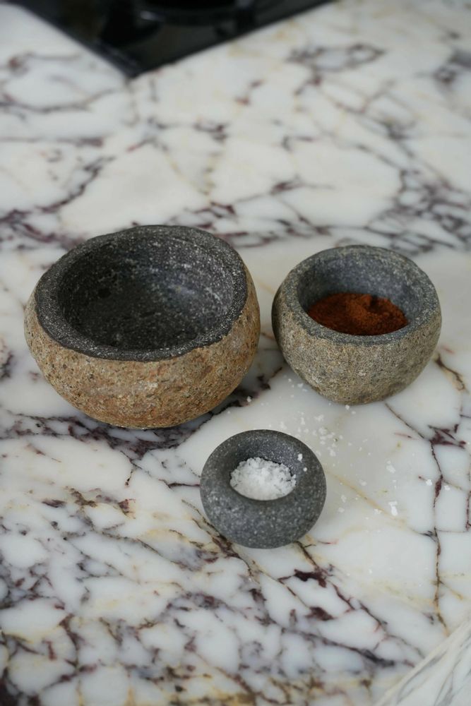 Bowls - The Lava Stone Bowl - Black - XS - BAZAR BIZAR LIVING