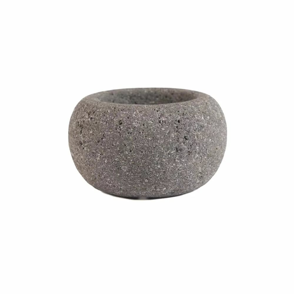 Bowls - The Lava Stone Bowl - Black - XS - BAZAR BIZAR LIVING