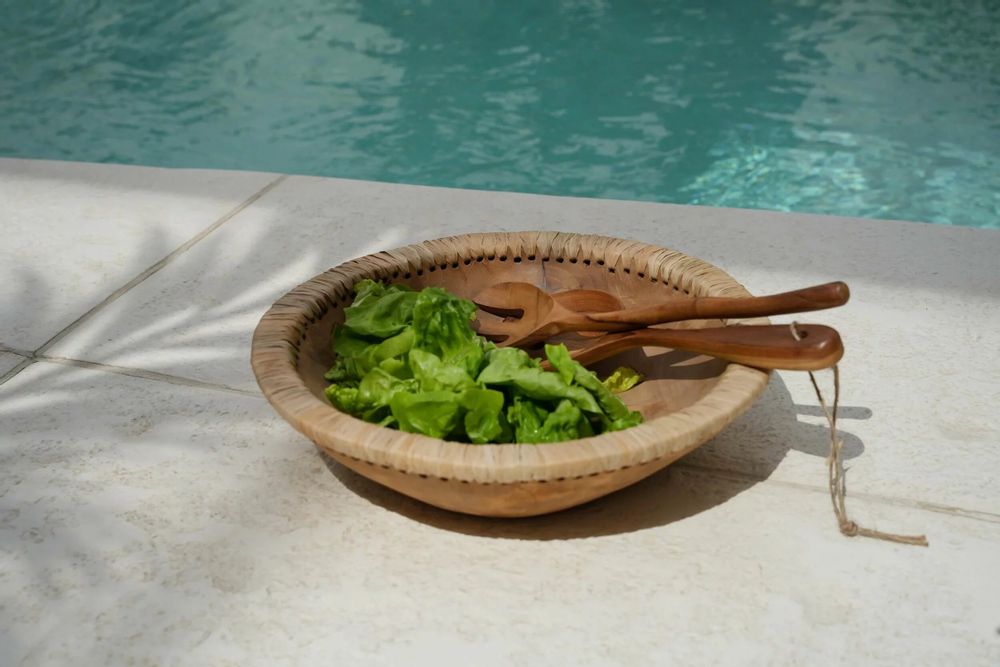 Couverts de service - La fourchette à salade - Naturelle - BAZAR BIZAR LIVING