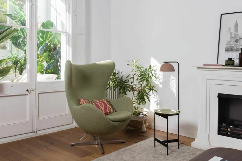 Lampadaires - ABSIS lampadaire avec un seul plateau en terracotta ou blanc émaillé - LUXCAMBRA