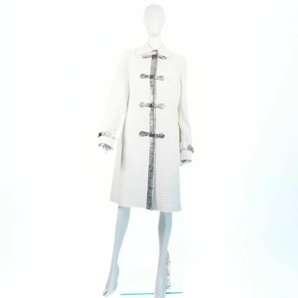 Prêt-à-porter - Coat CENTAURUS Snow White, Handmade - MONYER