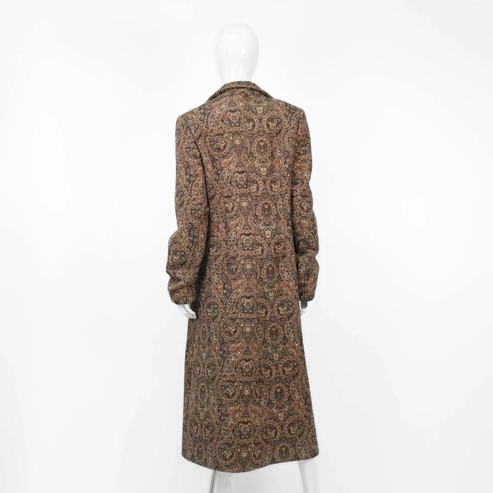 Apparel - Coat ARA Brown Paisley №1, Handmade - MONYER
