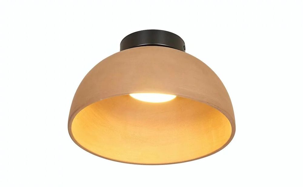 Plafonniers - ABSIS plafonnier avec abat-jour en terracotta ou blanc verni - LUXCAMBRA