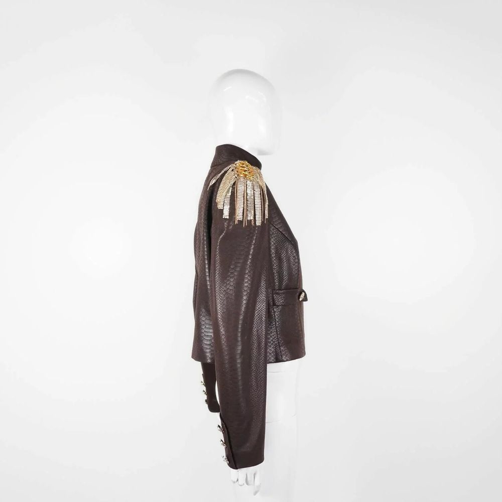 Apparel - Blazers LEPUS PREMIUM Burgundy snake print - Burgundy snake print - height: 51.10; width: 43.00; lengh: 66.00 - MONYER