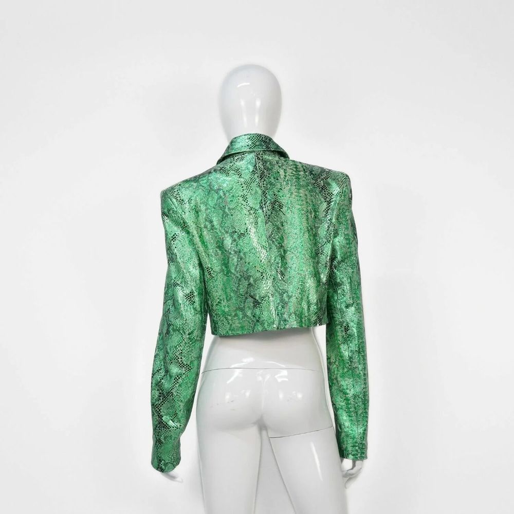 Apparel - Blazers CARINA PREMIUM Green snake print - Green snake print - height: 40.50; width: 43.00; lengh: 66.00 - MONYER