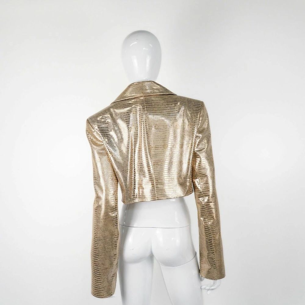 Apparel - Blazers SOL Gold snake print - Gold snake print - height: 41.00; width: 43.00; lengh: 66.00 - MONYER