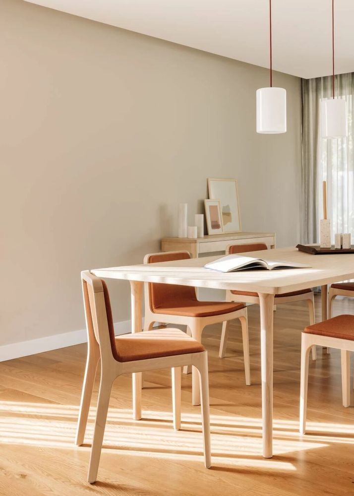 Dining Tables - The Minimalist Modern Cast Table in Ash Wood 160cm x 100cm - MOR