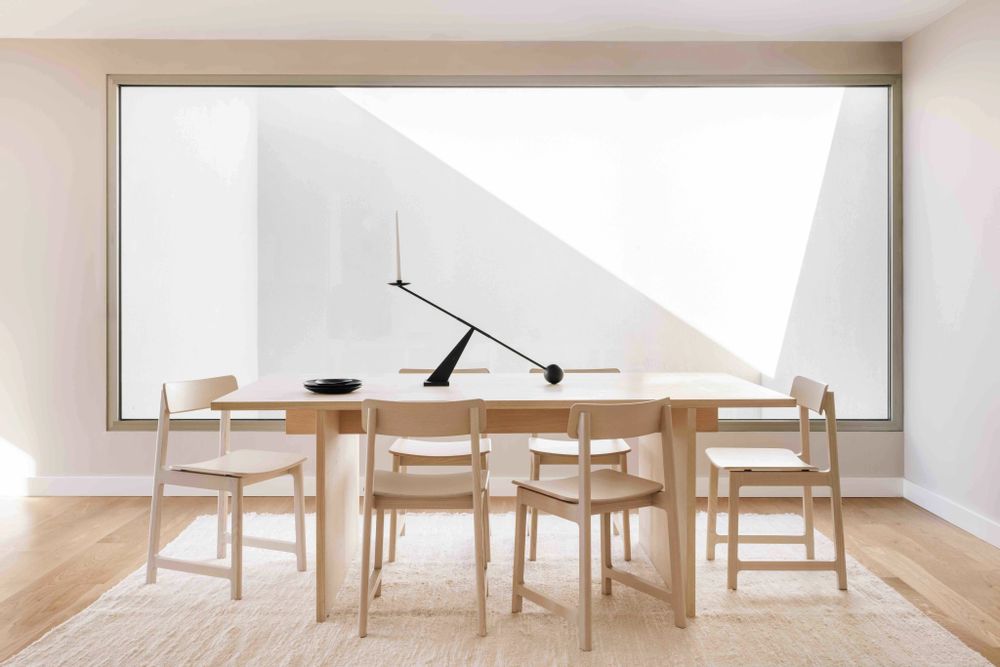 Dining Tables - Minimalist Table in OAK wood - BASE - MOR
