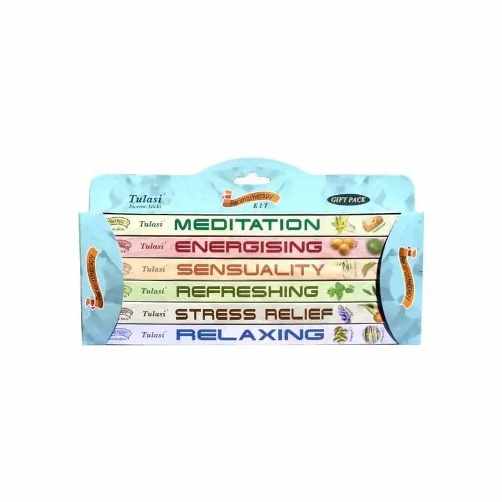 Scents - Incense tulasi sarathi aromatherapy gift pack 6x 8stks - ARABESK