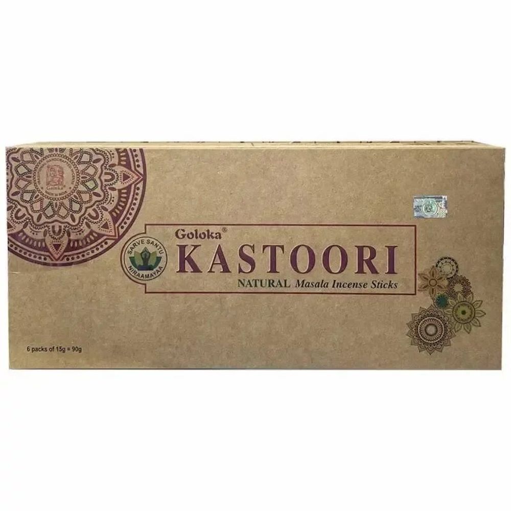Senteurs - Encens Goloka Kastoori Musc masala Naturel 6x15g - ARABESK